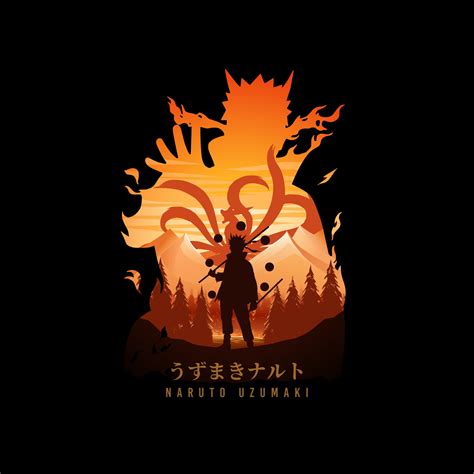 Naruto Uzumaki Wallpaper 4K, AMOLED, Black .